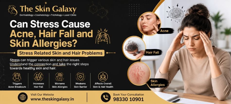 Stress Related Skin and Hair Problems | The Skin Galaxy