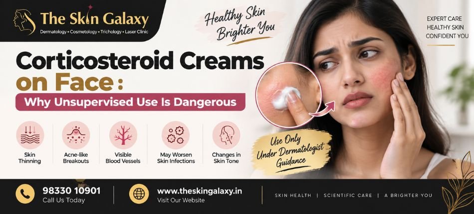 Corticosteroid Creams on Face | The Skin Galaxy