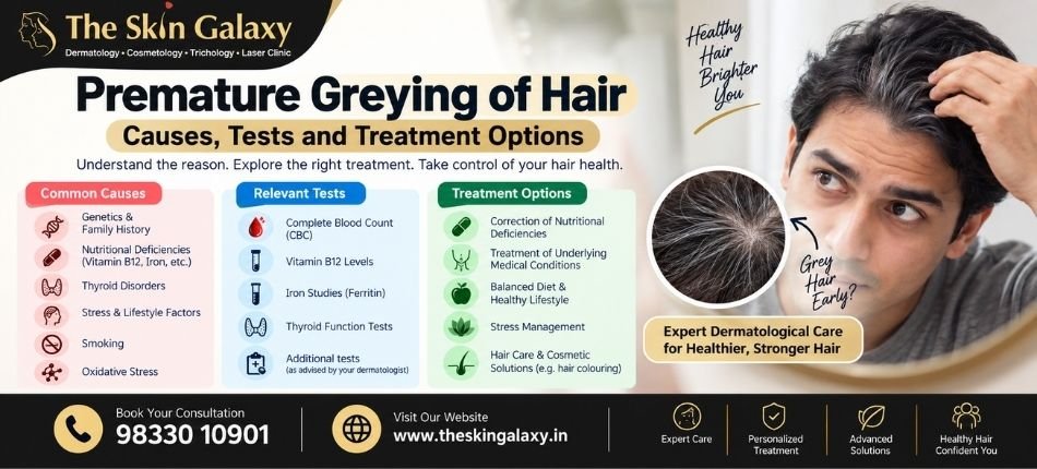 Premature Greying of Hair | The Skin Galaxy