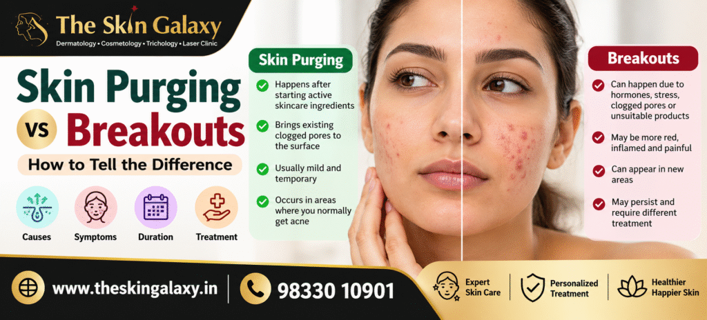Skin Purging vs Breakouts | The Skin Galaxy